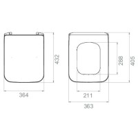 Сиденье для унитаза с микролифтом Boheme Zen 968-BM