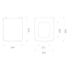 Сиденье для унитаза с микролифтом Boheme Vogue 947-CR