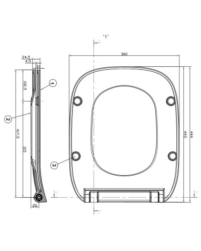 Сиденье для унитаза с микролифтом Roca Debba 8019D2003