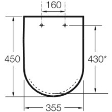 Сиденье для унитаза с микролифтом Roca Dama 801782004
