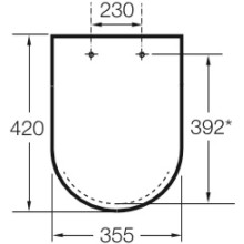 Сиденье для унитаза с микролифтом Roca Dama 80178C004