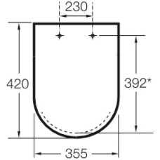 Сиденье для унитаза с микролифтом Roca Dama 80178C004