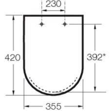 Сиденье для унитаза Roca Dama 80178B004