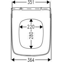 Сиденье для унитаза с микролифтом Roca Dama Senso ZRU9302820