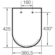 Сиденье для унитаза с микролифтом Roca Dama Senso 801512004