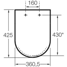 Сиденье для унитаза с микролифтом Roca Dama Senso 801512004