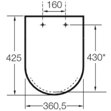 Сиденье для унитаза Roca Dama Senso 801511004