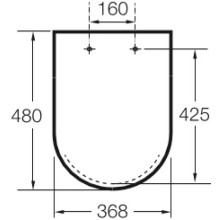 Сиденье для унитаза с микролифтом Roca Inspira 80152200B