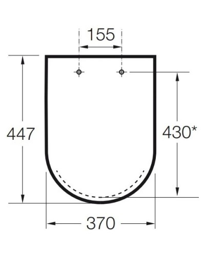 Сиденье для унитаза Roca Access/Meridian 801230004