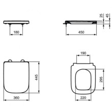 Сиденье для унитаза Ideal Standard I.Life A T453001