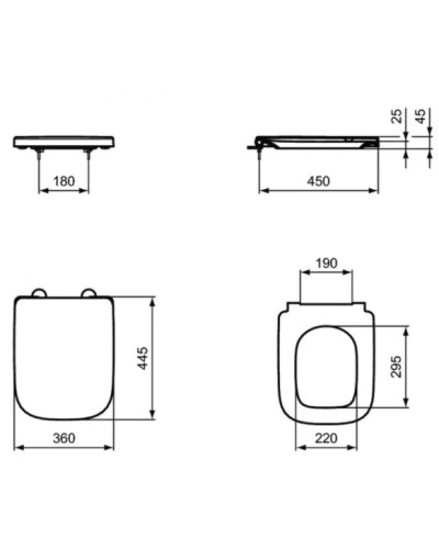 Сиденье для унитаза Ideal Standard I.Life A T453001