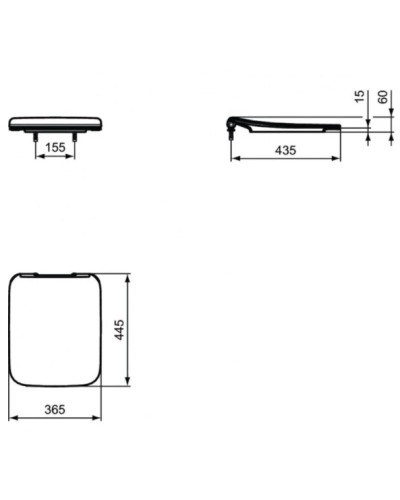 Сиденье для унитаза с микролифтом Ideal Standard Strada II T360101