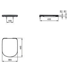 Сиденье для унитаза с микролифтом Ideal Standard I.Life A T467801