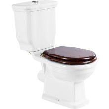 Сидение деревянное орех с механизмом Soft Close петли бронза BelBagno Boheme BB115SCW-BRN