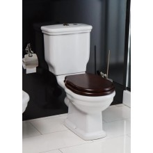 Сидение деревянное орех с механизмом Soft Close петли золото BelBagno Boheme BB115SCW-ORO