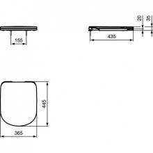 Сиденье для унитаза с микролифтом Ideal Standard Tempo T679401
