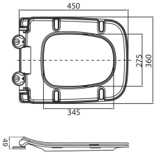 Сиденье для унитаза с микролифтом BelBagno Sela BB3201SC