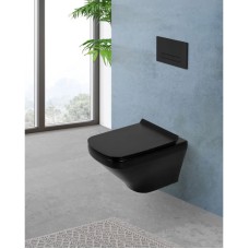 Сиденье для унитаза с микролифтом BelBagno Sela BB3201SC-MB