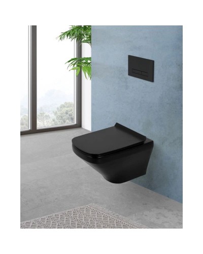 Сиденье для унитаза с микролифтом BelBagno Sela BB3201SC-MB