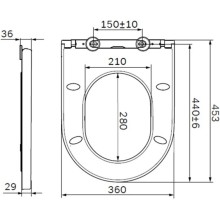 Сиденье для унитаза с микролифтом Am.Pm Spirit V2.0 C707858WH