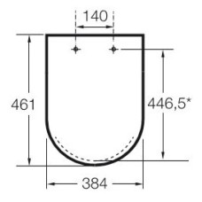 Сиденье для унитаза с микролифтом Roca Beyond 801B8266B
