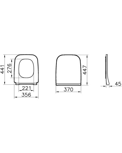 Сиденье для унитаза с микролифтом VitrA Integra Square 191-003-009