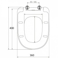 Сиденье для унитаза Jacob Delafon Vox E20142-00 Белое с микролифтом
