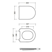 Сиденье для унитаза с микролифтом Globo Forty3 FOR20BI/CR