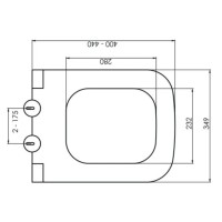 Сиденье для унитаза с микролифтом Boheme Bello 975-W