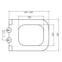 Сиденье для унитаза с микролифтом Boheme Bello 975-W