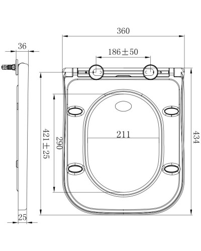 Сиденье для унитаза с микролифтом Allen Brau Infinity 4.21010.20