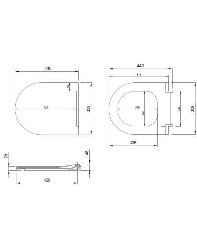 Сиденье для унитаза с микролифтом Allen Brau Priority 4.31004.20