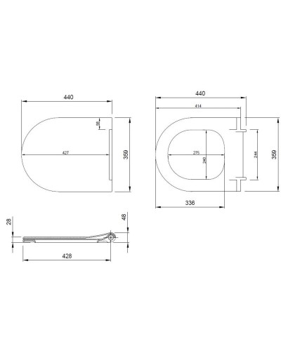 Сиденье для унитаза с микролифтом Allen Brau Priority 4.31004.AN