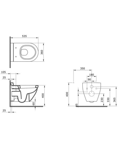 Сиденье для унитаза с микролифтом Ambassador Nord 132T20801