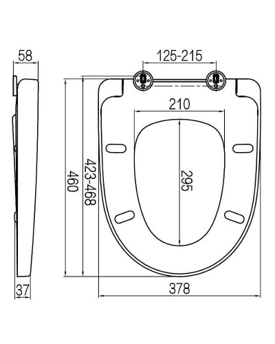 Сиденье для унитаза AM.PM Awe C117852WH Белое с микролифтом