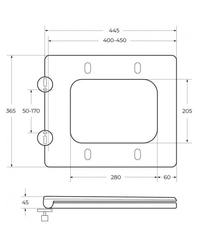 Сиденье для унитаза с микролифтом Cezares Cadro CZR-4823-SC