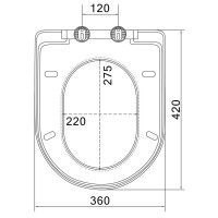 Сиденье для унитаза с микролифтом Art&Max Bolzano AM001SC