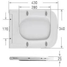 Сиденье для унитаза с микролифтом Art&Max Latina AM215SC