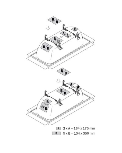 Шумопоглощающие накладки для ванн 6 штук Kaldewei 687675730000