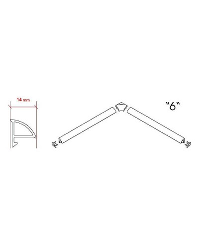 Набор заглушек и уголков Ravak 6 B440000001 Белый
