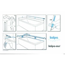 Бордюр пластиковый для ванн и поддонов Kolpa San 768440