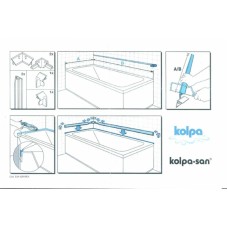 Бордюр пластиковый для ванн и поддонов Kolpa San 768440