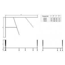 Каркас для ванны Koller Pool Karina 160х105 Хром