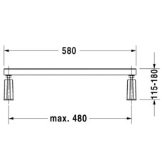 Ножки для ванн Duravit 790127000000000