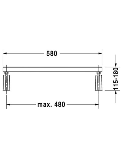 Ножки для ванн Duravit 790127000000000