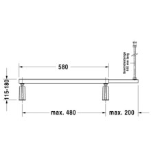 Ножки для ванн Duravit 790128000000000