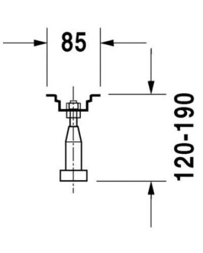 Ножки для ванн Duravit 790105000000000