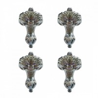 Ножки декоративные для отдельностоящей ванны Delice Vintage Хром комплект 4 шт