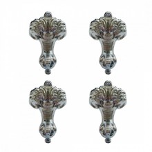 Ножки декоративные для отдельностоящей ванны Delice Vintage Хром комплект 4 шт