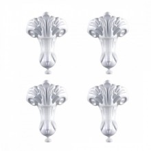 Ножки декоративные для отдельностоящей ванны Delice Vintage Белые комплект 4 шт